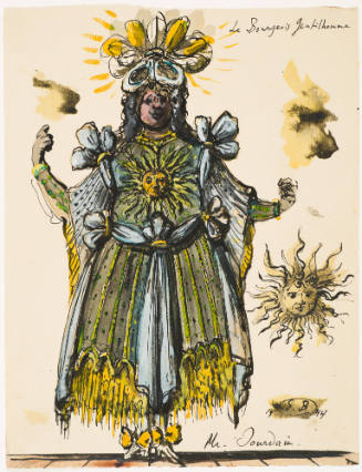 M. Jourdain as Potentate for the Ballet "Le Bourgeois Gentilhomme" (The Would-be Gentleman) (Scene II)