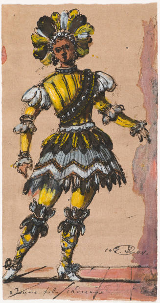 Young Indian Girl for the Ballet Le Bourgeois Gentilhomme (The Would-Be Gentleman) (Scene 2)