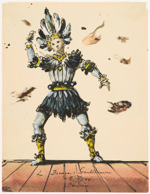 Indian Man for the Ballet  Le Bourgeois Gentilhomme (The Would-Be Gentleman) (Scene 2)