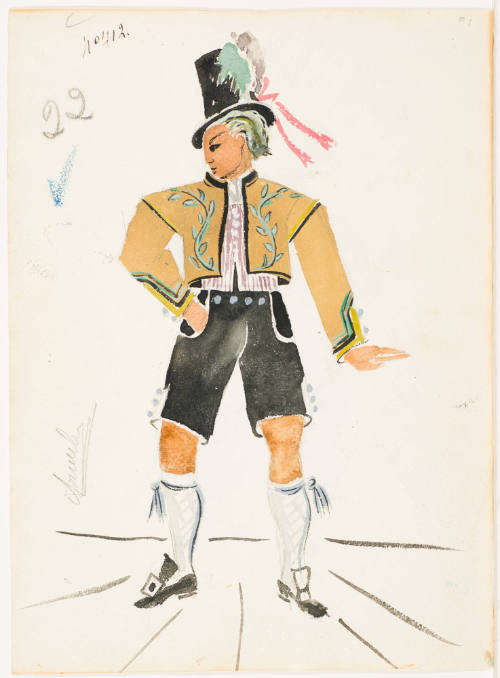 Tyrolean Dancer from the Ballet "Vienna-1814"