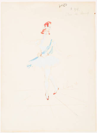 Female Costume for Pas De Deux from the Ballet "Vienna-1814"