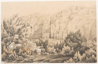 View of Corinthian Tomb, Petra and Adjoining Tomb Façades