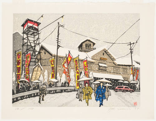 Street Scene in Snow