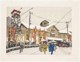 Street Scene in Snow