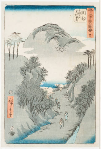 No. 22, Okabe: Mt. Otsu and the Tsuta Path (Okabe Utsunoyama Tsuta no hosomichi)