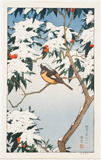 Snow-Covered Leaves (Sekisetsu no hakage ni)