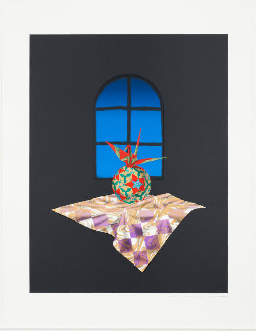 Blue Window (Folded Crane)