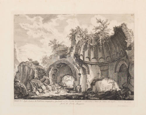 View of the Remains of a Magnificent Sepulchral Building and Its Ruins