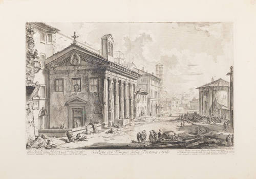 View of the Temple of Fortuna