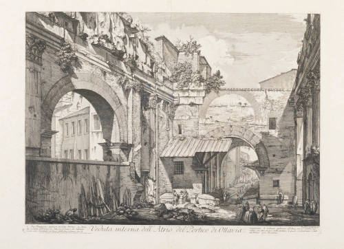 Internal View of the Atrium of the Portico of Octavia