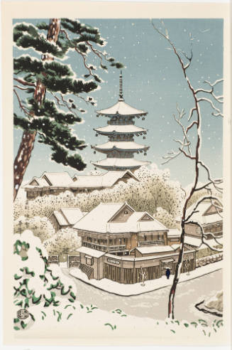 Snow at Yasaka, Kyoto (Kyoto Yasaka No Yuki)