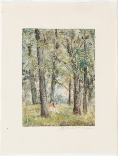 Two Figures in a Wood