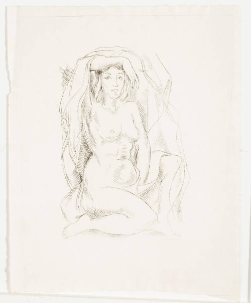 Untitled (Seated Female Nude)