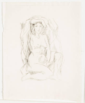 Untitled (Seated Female Nude)