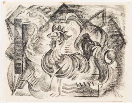 Cocks Must Crow (study for Reflections)