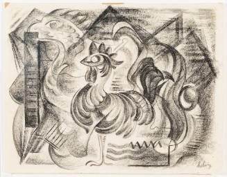Cocks Must Crow (study for Reflections)