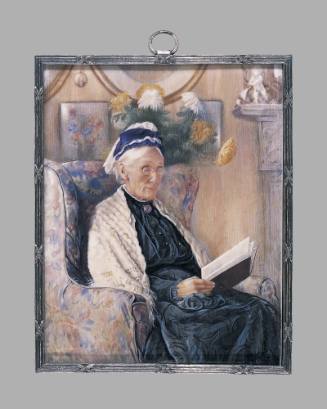 An Elderly Woman Reading