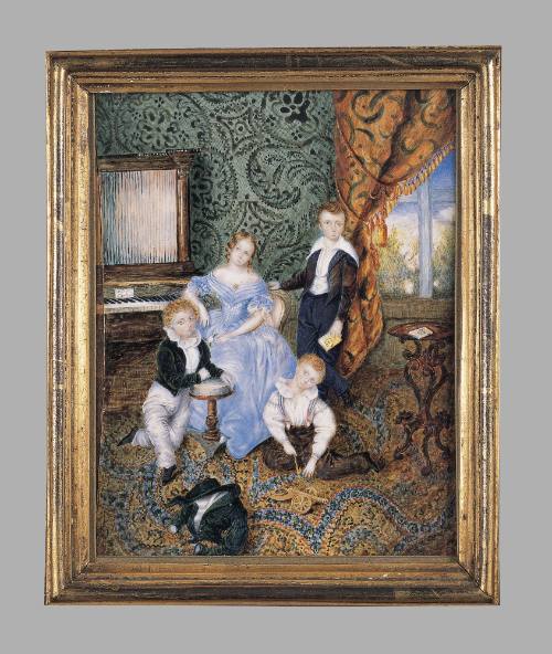Four Children in an Interior