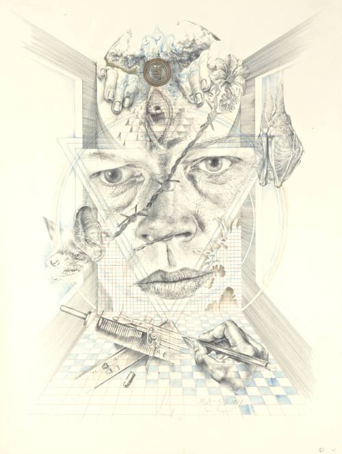 Untitled (Self Portrait with Bat)