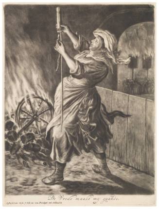 The Woman Lighting a Rocket (De Vrede maakt mij gaande)