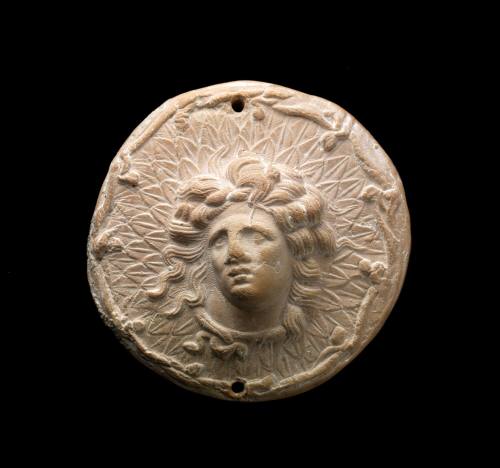 Miniature Votive Shield with Head of Alexander the Great as Gorgoneion