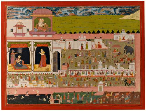 King Mahipala and His Queen Survey the Kingdom