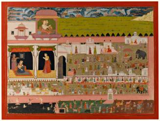 King Mahipala and His Queen Survey the Kingdom