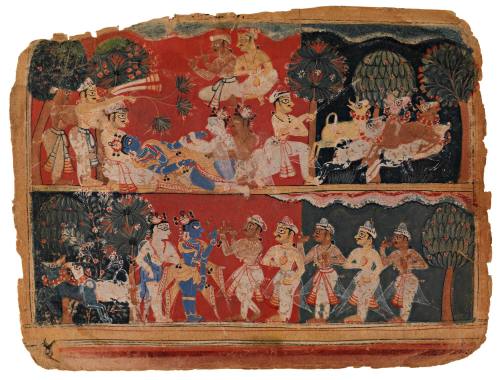 Krishna, Balarama and the Cowherds Play in the Forest