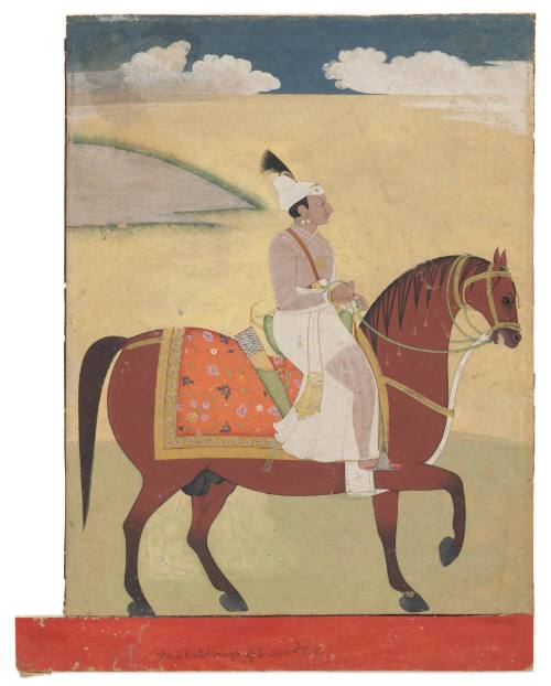 Equestrian Portrait of Prince Dalil Singh of Jammu