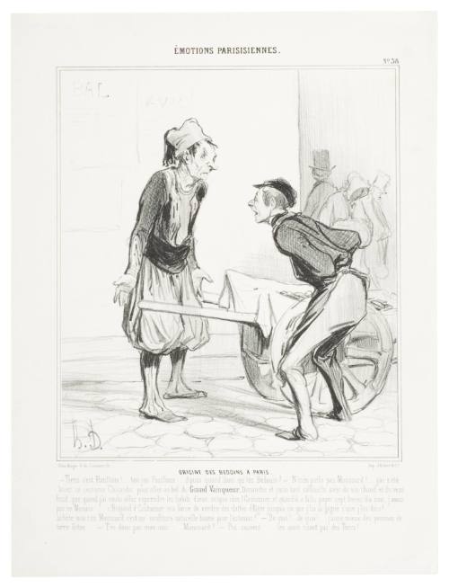 The Origins of the Street Vendor (Origine des Bédoins à Paris)