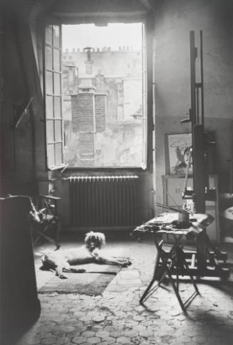 Picasso's Studio, Rue Des Grands Augustins with his Dog Kazbek
