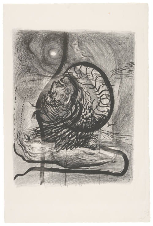 Female Figure and Male Head