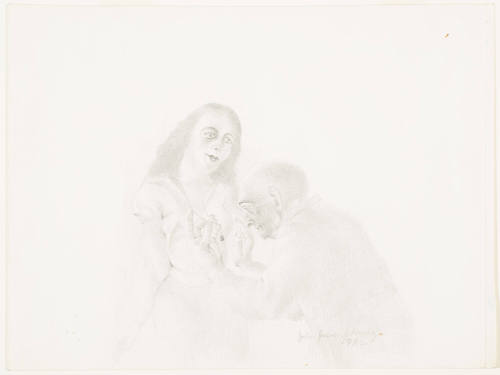 Man Looking at Necklace