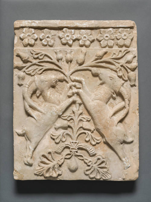 Relief Plaque with Two Ibexes