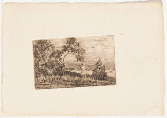 Girl on Riverbank Overlooking Ohio River