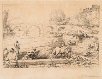 The Watering Place at Pont Marie (L' Abrevoir au Pont Marie)