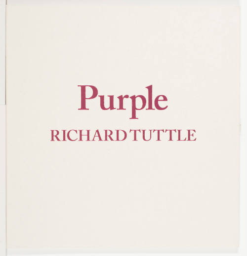 Richard Tuttle