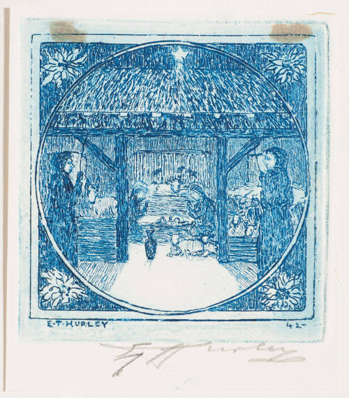 Christmas Etching, 1942