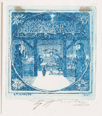 Christmas Etching, 1942