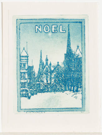 Christmas Etching, 1944