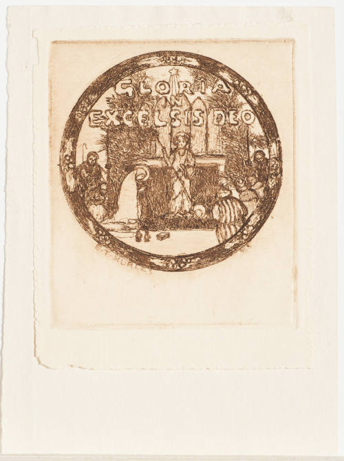 Christmas Etching, 1945