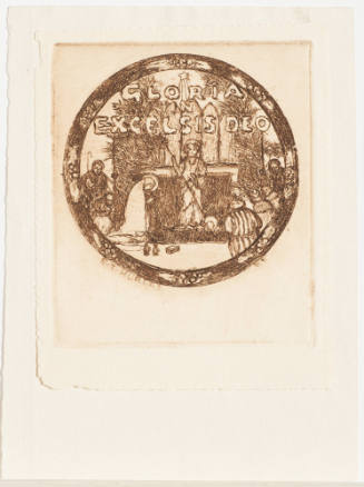 Christmas Etching, 1945