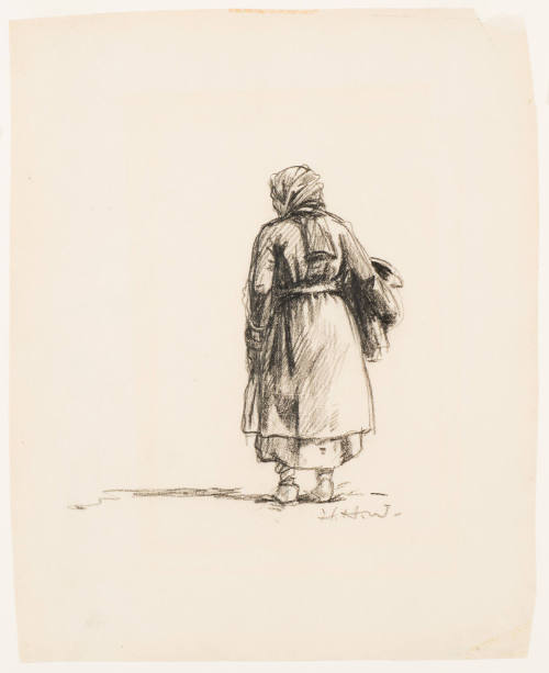 Study of a Woman for 'Home-after-the-Flood, New Richmond, OH'
