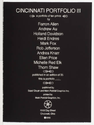 Cincinnati Portfolio III