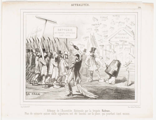 Attack of the National Assembly by the Brigade Rateau. [Attaque de l'Assemblée Nationale par la brigade Rateau.]