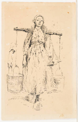 Young Woman with Pails