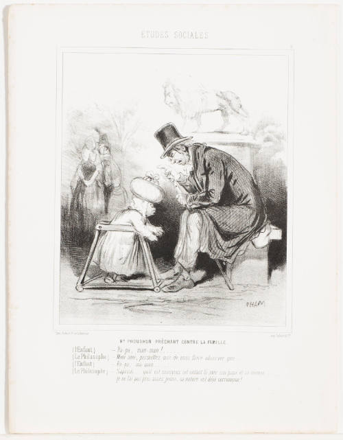 Mr. Proudhon Preaching Against the Family [M. Proudhon préchant contre la famille]