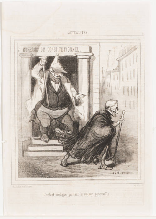 The Prodigal Son Leaving His Father's House [L'enfrant prodigue quittant la maison paternelle]