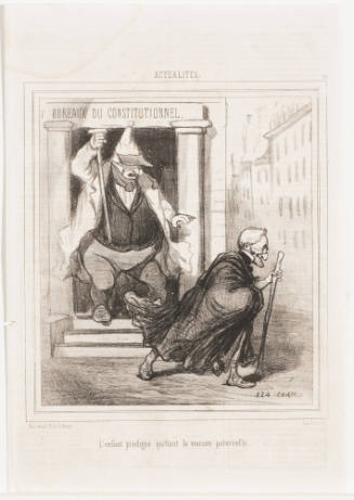 The Prodigal Son Leaving His Father's House [L'enfrant prodigue quittant la maison paternelle]
