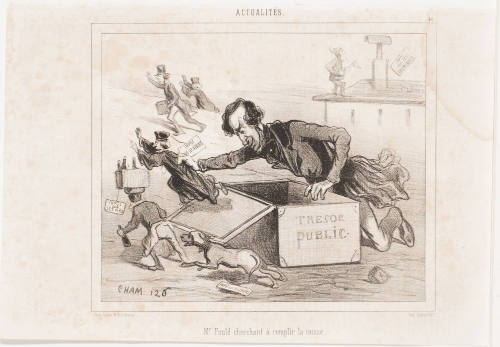 Mr. Fould Seeking to Replenish the Treasury [M. Fould cherchant àremplir la caisse]